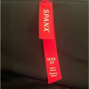 Spanx leggings. Faux leather croc shine, brown, size 1x